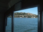 The Tiburon Hills on the North side of Raccoon Strait from inside the Sun Runner