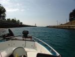 Leaving Charlevoix for Lake Michigan