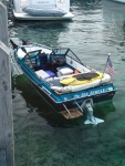 The Sea Beagle! 1987 Glasstream 152 Tempest vith Volvo Penta 4 cylinder. We completely restored this boat.