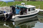 Finally in the water.  The Canal had a leak and they closed just east of Lockport.  So we found 