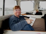 Patty in the Cabin Back at P Dock 1-17-11