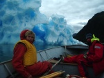 Nick (left) and David and some cool ice.