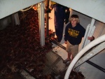 Nick helping Uncle Jeff unload crab.