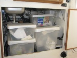 Everything that was in the galley cabinet still fits, no loss of storage space