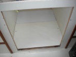 Replacement floor test fit in Refrigerator compartment.