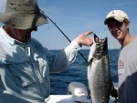 My young friend Luke with his first ever salmon, 7-22-06.