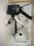 Webasto Heater and Fuel Tank in Hanging Locker