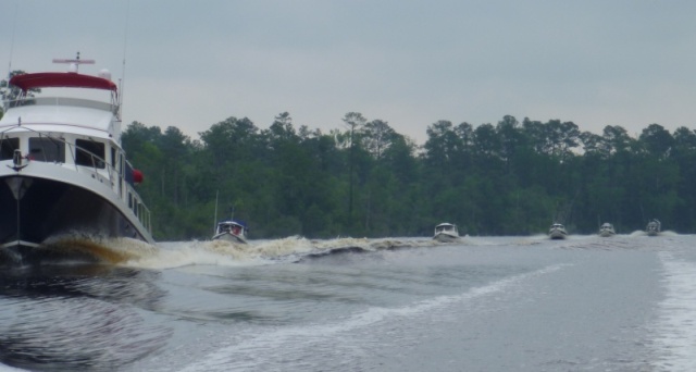 Surfing waves on Northlanding River