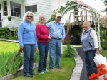 Patti, Janet, Roger & Dixie at Bill Barber's house in Lagoon Cove.