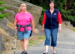 Patty and Dee on Sucia Trail 7-20-11