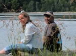 Peter and Caryn Through the Grasses at Shallow Bay 7-20-11