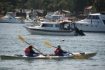 Knotty C and Kayak in Garrison Bay, San Juan Island