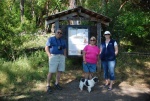 Pat, Patty, Baxter and Dee at English Camp, San Juan Island