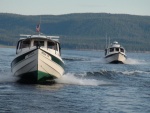 Yellowstone Lake 2011 Grace and Hunky Dory