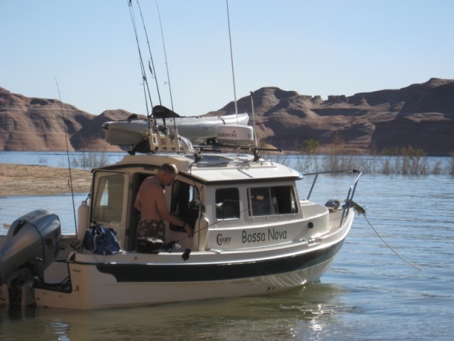 Getting ready to fish at Kane Wash