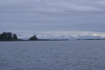 Inside Passage 2011 155 - Northbound, Frederick Sound, leaving Kake. Coast Mountain Range in the background.