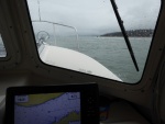 Heading out through Guemes Channel - that is the 25 footer 
