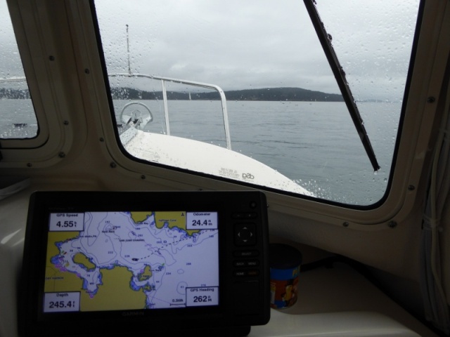 Approaching Friday Harbor at a peaceful 5 knots