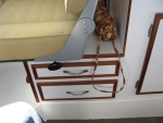 Highlight for Album: Marinaut Interior Dinette, Galley, and Storage of the 