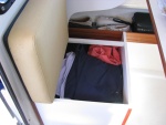 Rear Port Storage Box, which can easily hold the contents of a large suitcase.
