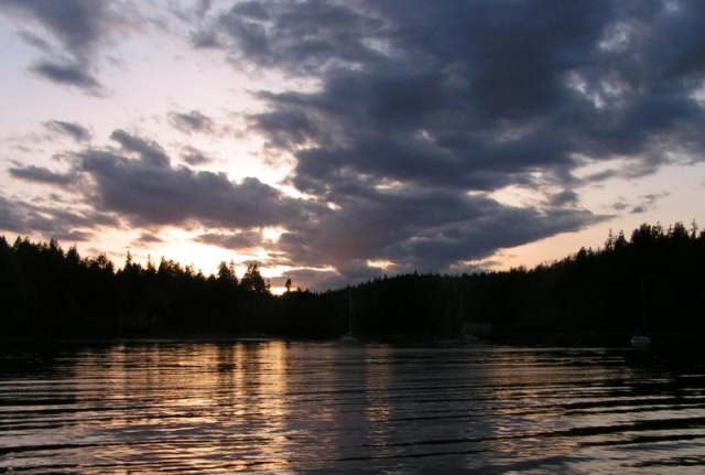 (Pat Anderson) Blakely Harbor Sunset, Bainbridge Island 4-21-06