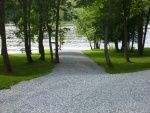 Ramp down to Kinston creek off Belleisle Bay and the Saint John River