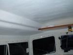 Mascoat insulation on interior of cabin