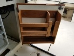Teak plate and cup rack 