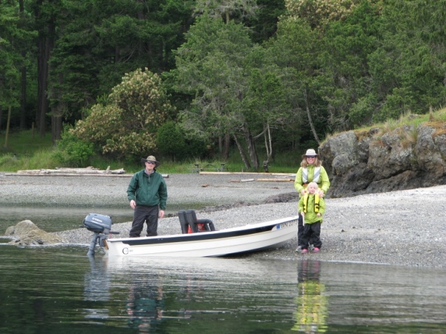 Turn Island in the San Juans.  The boat would just barely plane and top out at 8 knots with that 4HP Yamaha and one person aboard.  photo by Hardee