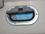Inside view, porthole open. Small size, (5.8  x 9.6 inches/frame) makes it perfect for the 22