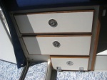 Another view of rear dinette seat drawers and hatch  
