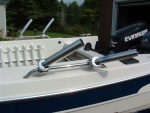 Rod holders rotate 360 degrees and ride on a nylon bushing so rods can be angled as appropriate for angling method being used.
