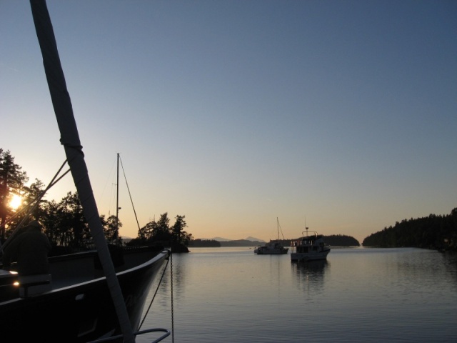 sunset Wallace Island