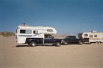 Camping at Pismo Beach, Ca./Erin on Top