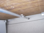 View of table in stored position from underneath: I pitched the 1