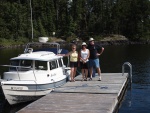 Dorothy with our hosts, Dave and Ann