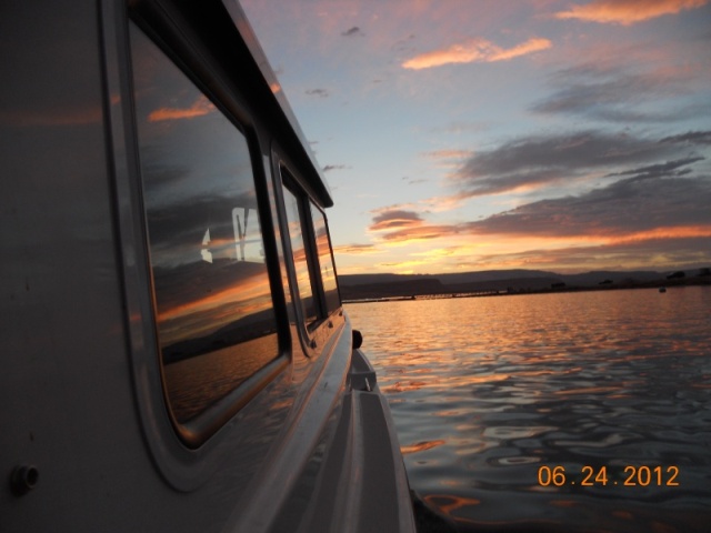 Sunset towards Bull Frog Marina, Lake Powell 2012