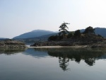 sandy beach in Dunsmuir Islands, Ladysmith Harbor white sand 