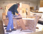 (Pat Anderson) Dave Livingston working on the plug for the C-Ranger R25 house 1-20-06