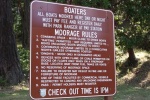 Rules for moorage at Reid Harbor