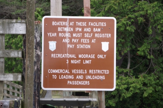 Rules for Prevost Harbor Moorage