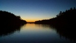 Sunset, Annette Inlet, Prevost Island.  Taken w/ a Droid.