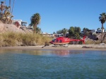 chopper flew in to land as we were coming into Martinez lake