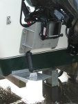 (c-dancer) Close-up view of Mini-Jacker kicker bracket and trim tab