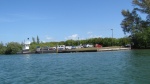 The Ferry over to the island across the intercoastal near the Palm Island Marina
