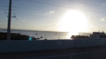 Sunset over Gilbert's resort and the anchorage near Key Largo