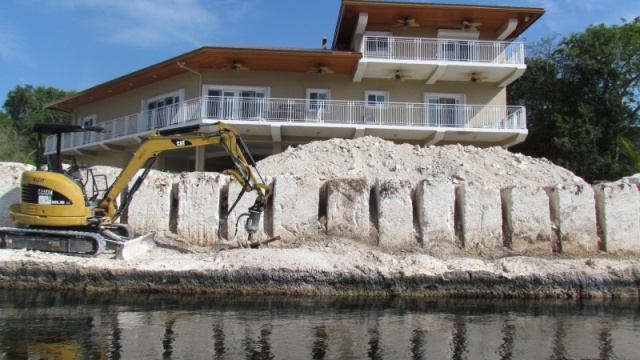 Making some changes along the Marvin D.Adams waterway that connects the bay side intercoastal to Hawk channel and the Atlantic.saves locals a twenty mile ride to the next cross over. Google it it is interesting reading