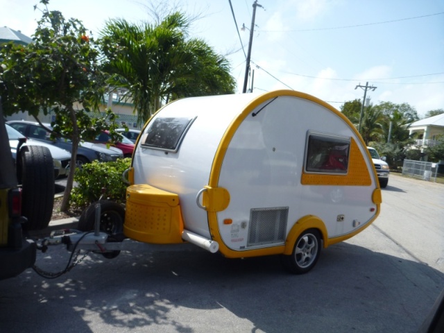 A camper in Key Largo at our marina