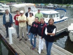 Part of the group after Sunday breakfast