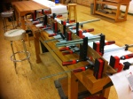 Glue Up of Starboard Book Case for Berth